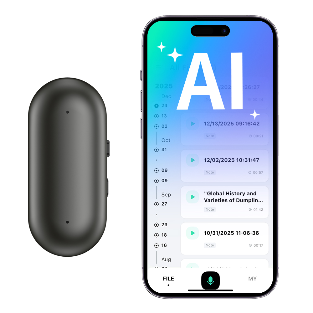 Note Pin AI Voice Recorder 64GB Memory LA367