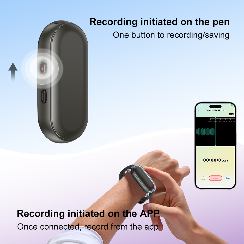 Note Pin AI Voice Recorder 64GB Memory LA367