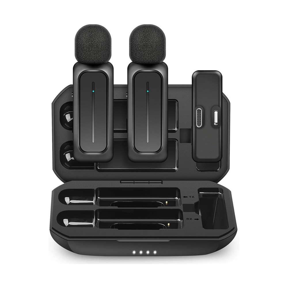 2 In 1 Noise Cancelling Wireless Microphone WM265 with Charging Case