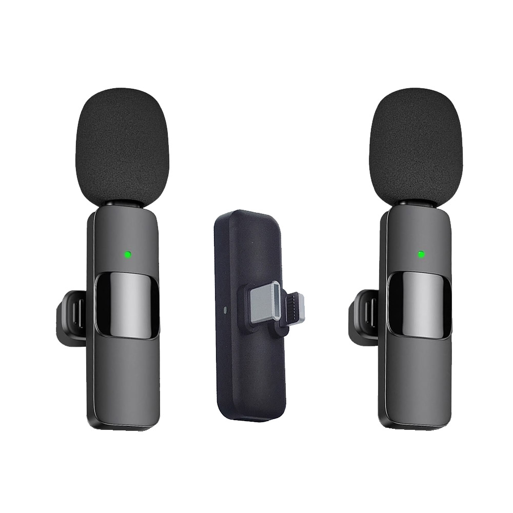 Wireless Microphone with Dual Channel  Automatic Noise Reduction for YouTube Tiktok