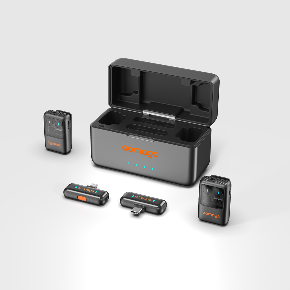 Lavalier Wireless Microphone WM569 Long Transmission 150 Meters 2 to 2 Plug Play Microphone
